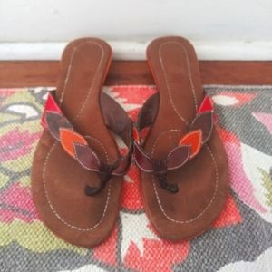 Leather Flip Flop Sandals